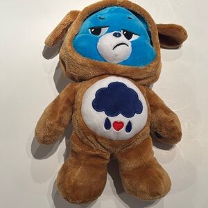 Brown and Blue Plush Bear Toy